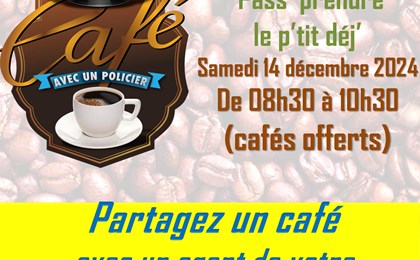 Café avec un policier